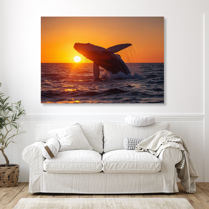 Whale Of A Time Wall Art Canvas Print