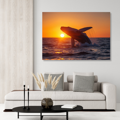 Whale Of A Time Wall Art Canvas Print