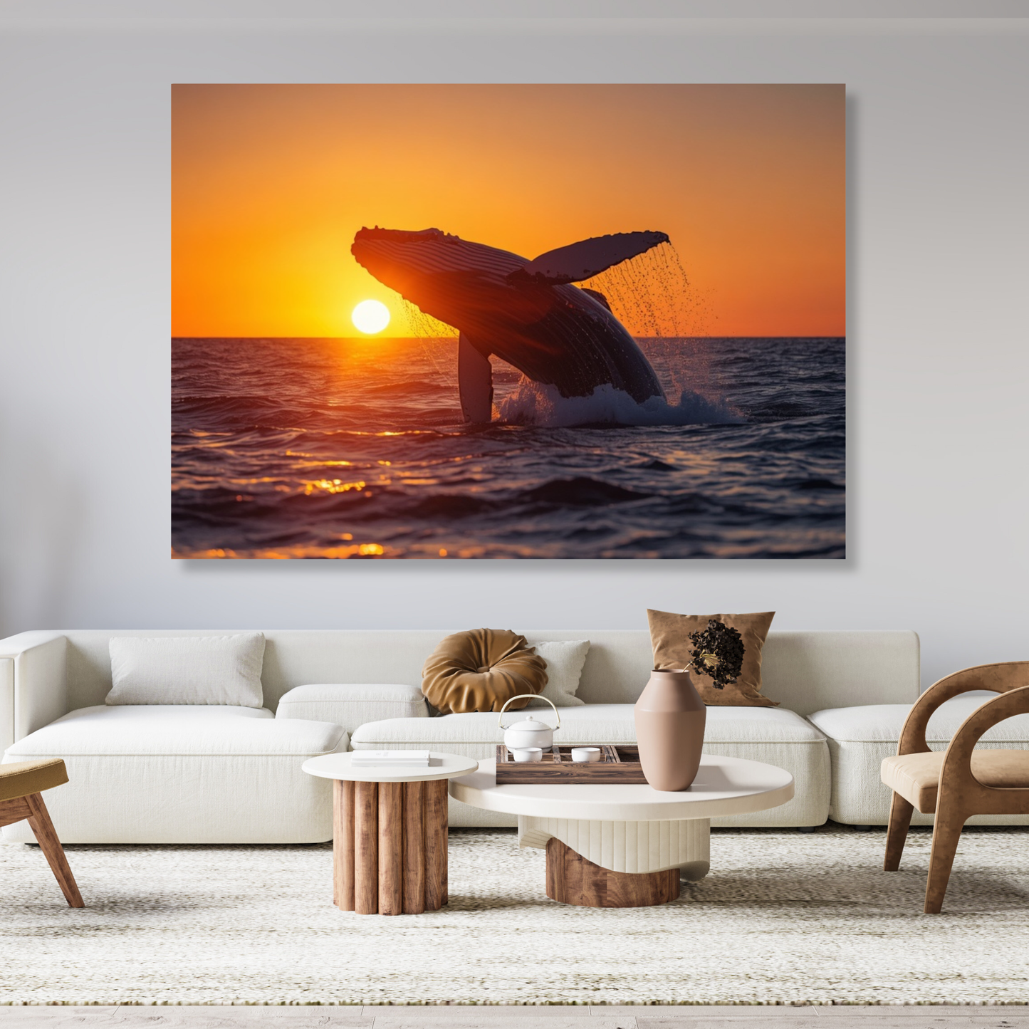 Whale Of A Time Wall Art Canvas Print