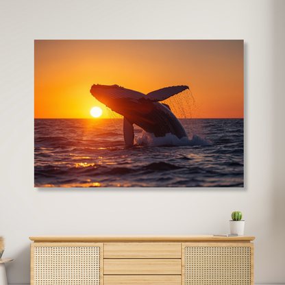 Whale Of A Time Wall Art Canvas Print