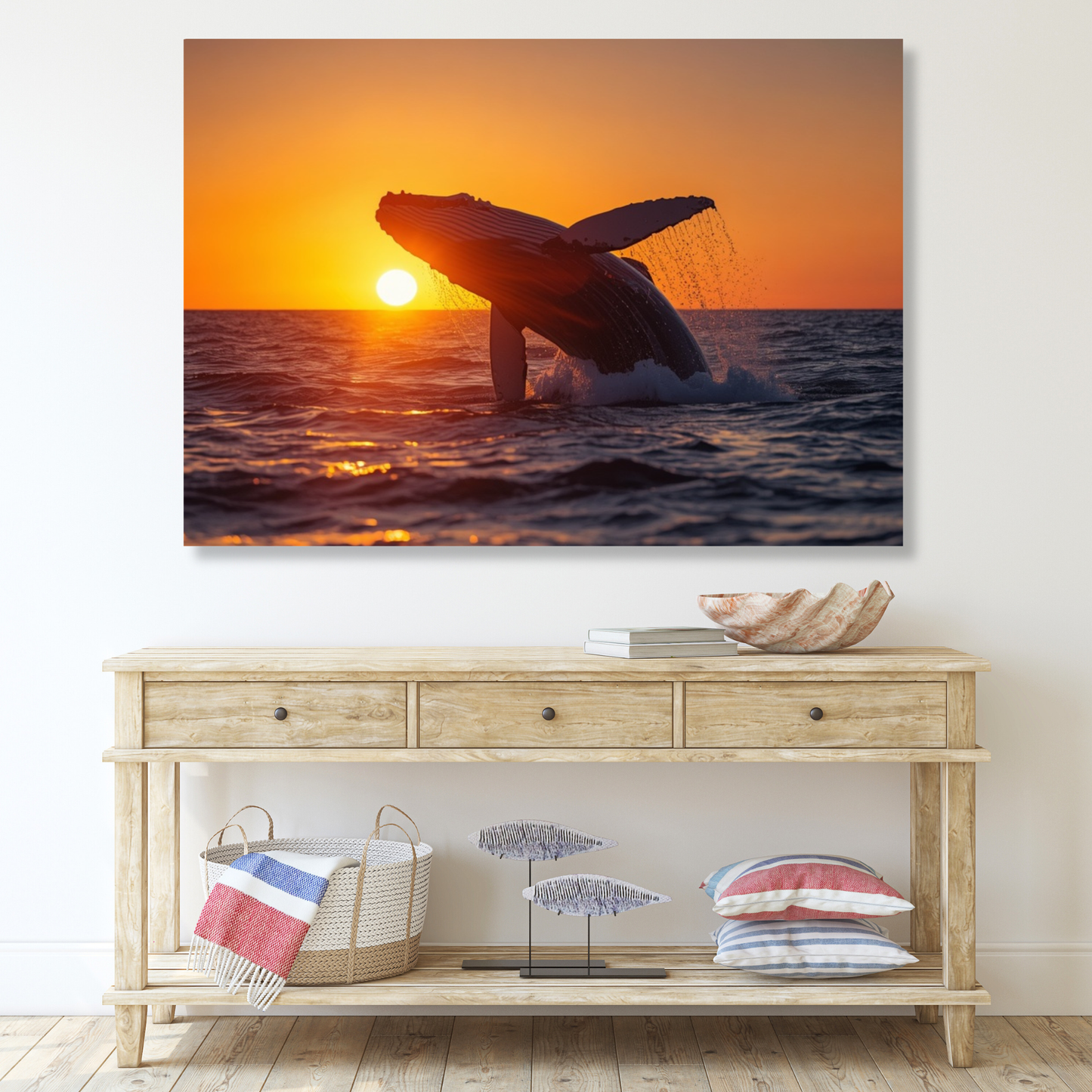 Whale Of A Time Wall Art Canvas Print