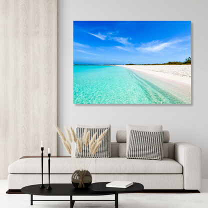 White Sand Wall Art Canvas Print