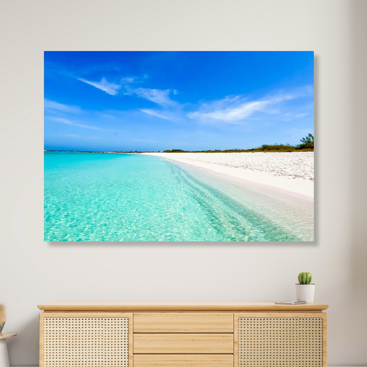 White Sand Wall Art Canvas Print