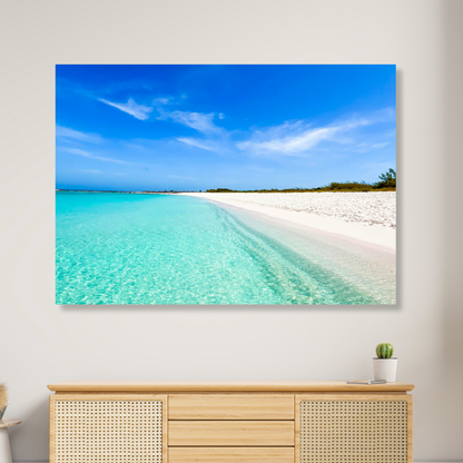White Sand Wall Art Canvas Print