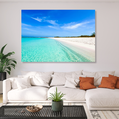 White Sand Wall Art Canvas Print