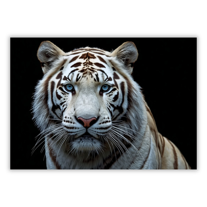 White Tiger Wall Art Canvas Print
