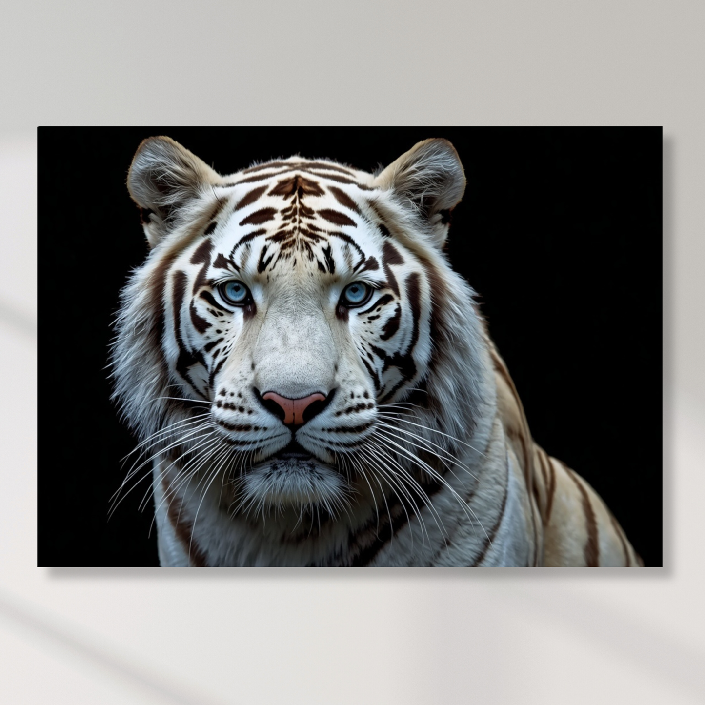 White Tiger Wall Art Canvas Print