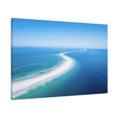 White & Turquoise Wall Art Canvas Print