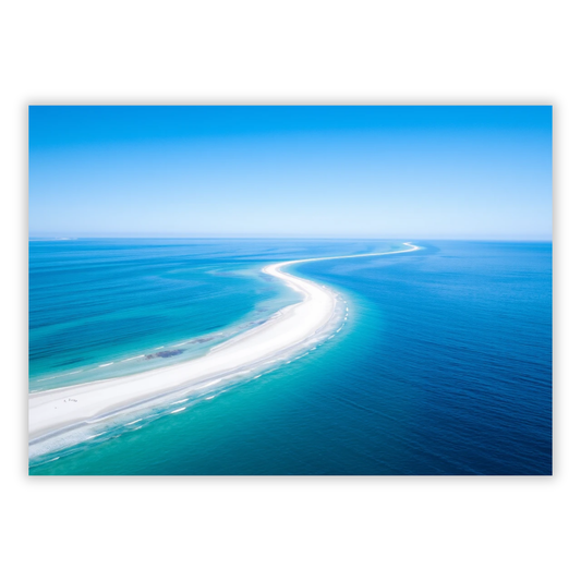 White & Turquoise Wall Art Canvas Print