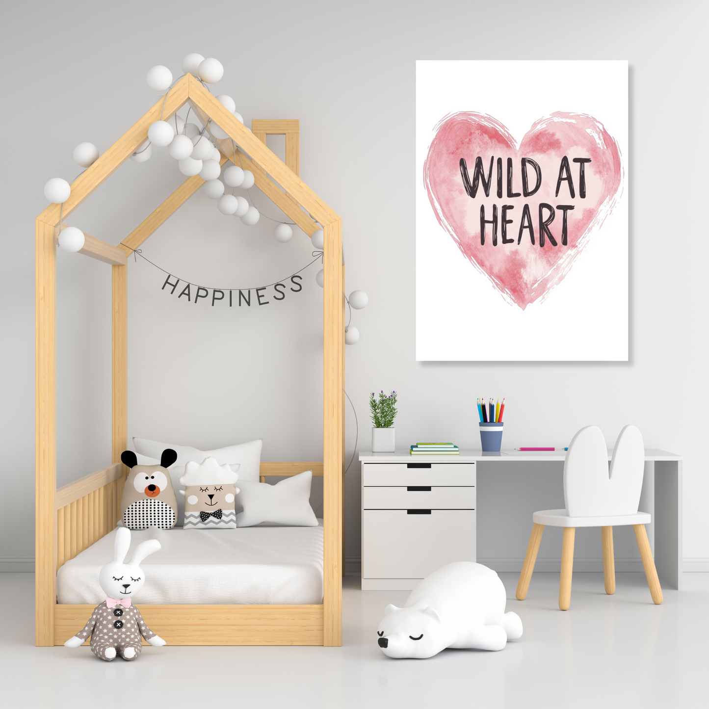 Wild At Heart Canvas Wall Art Print