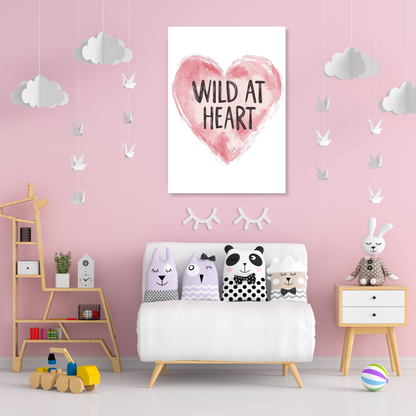 Wild At Heart Canvas Wall Art Print