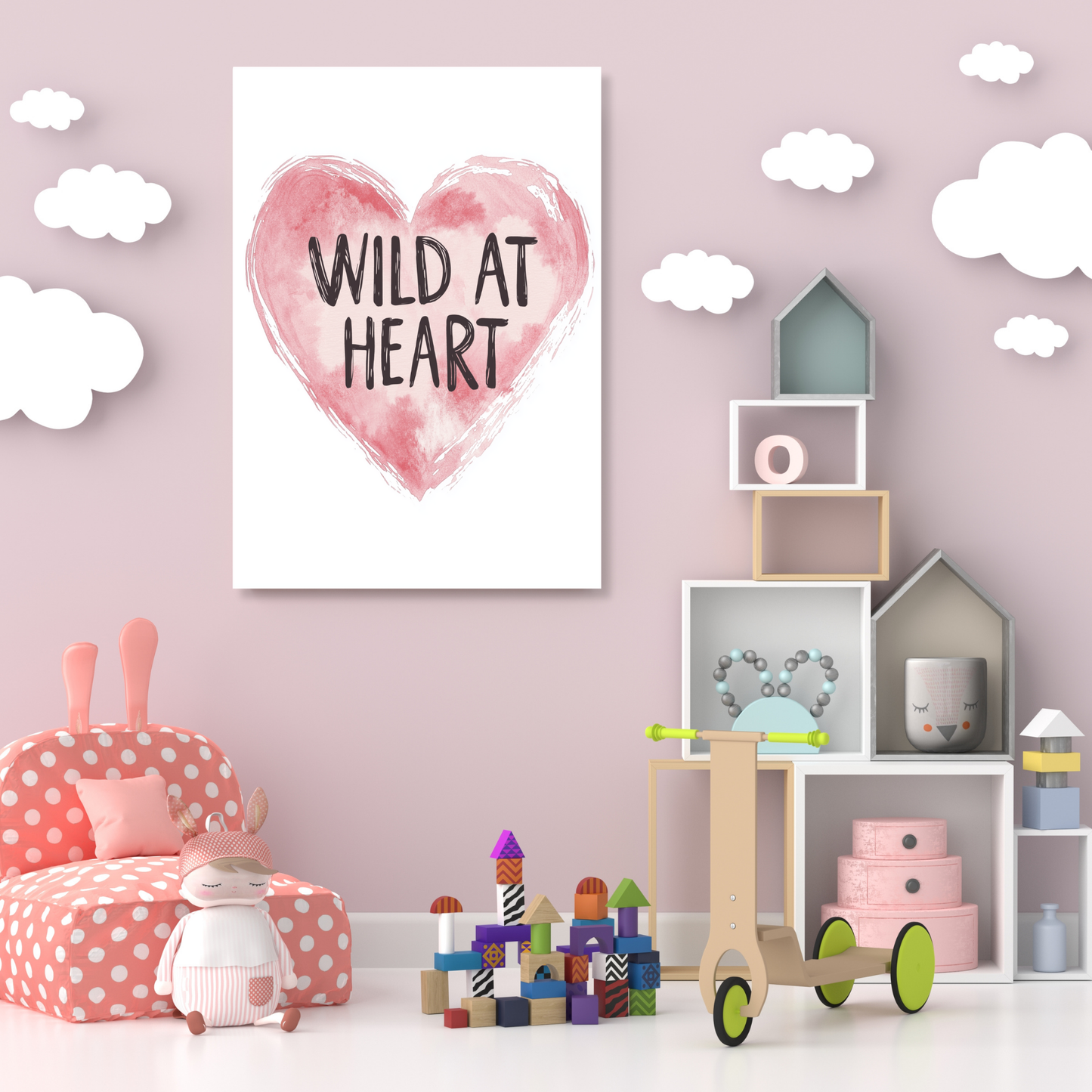 Wild At Heart Canvas Wall Art Print