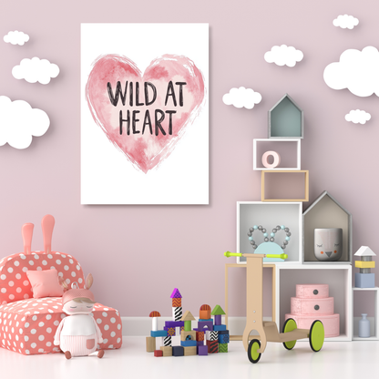 Wild At Heart Canvas Wall Art Print