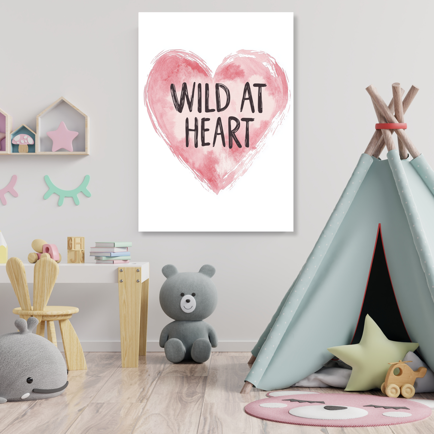 Wild At Heart Canvas Wall Art Print