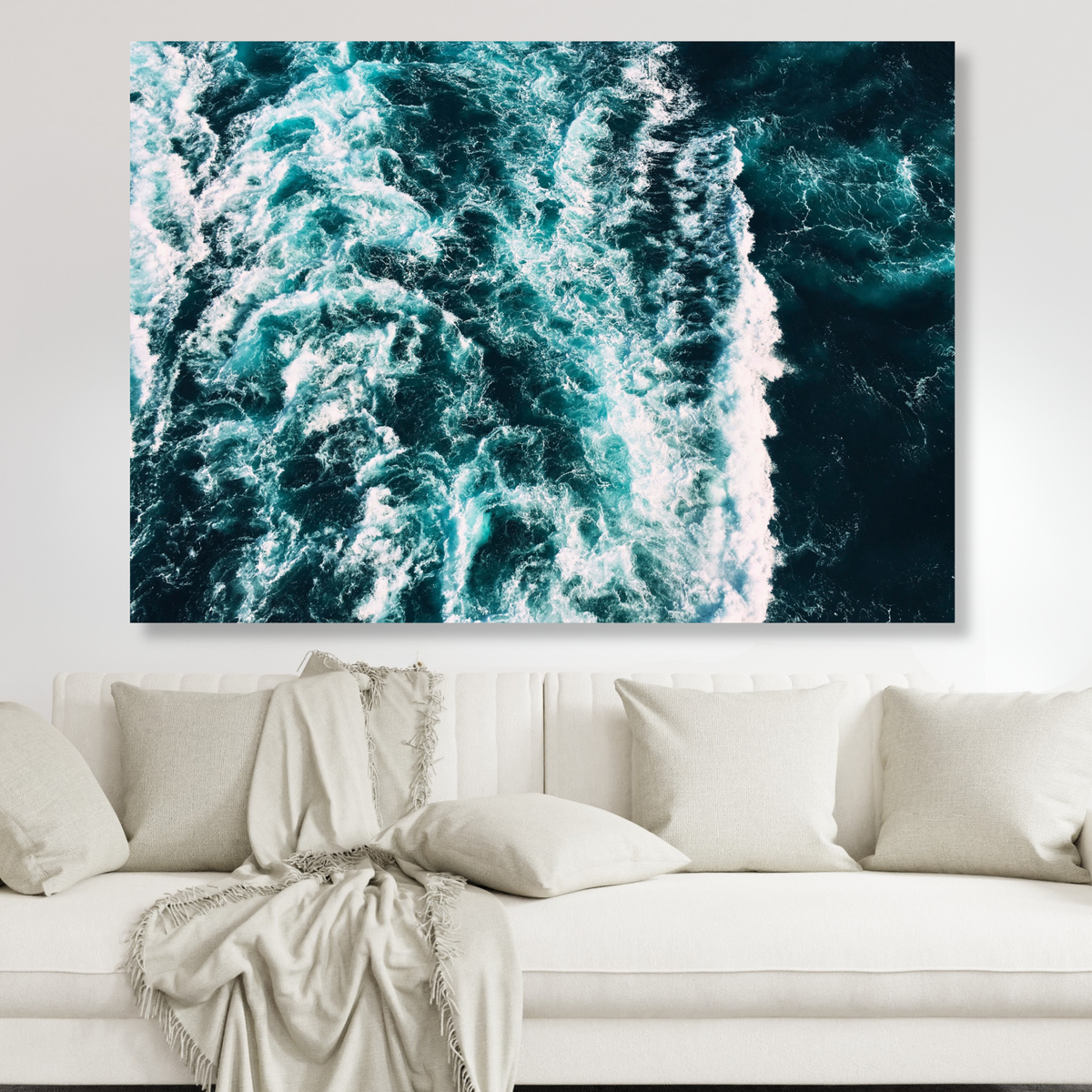 Wild Ocean Wall Art Canvas Print