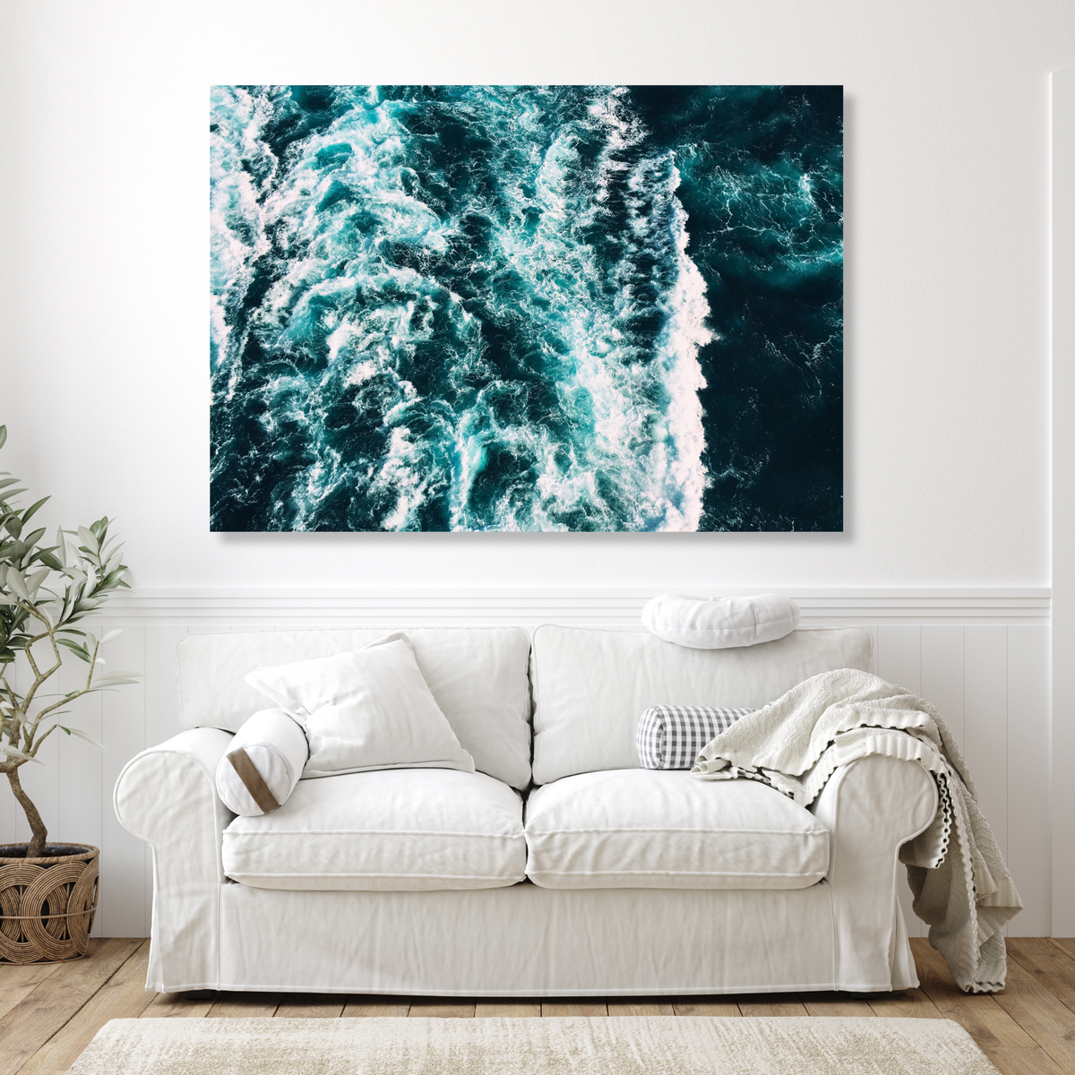 Wild Ocean Wall Art Canvas Print