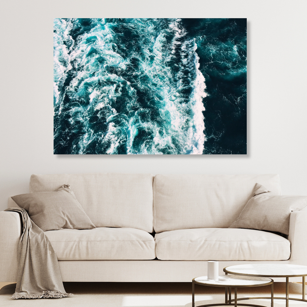 Wild Ocean Wall Art Canvas Print