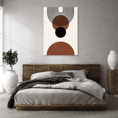 Wild Moon Energy Boho Wall Art Canvas Print