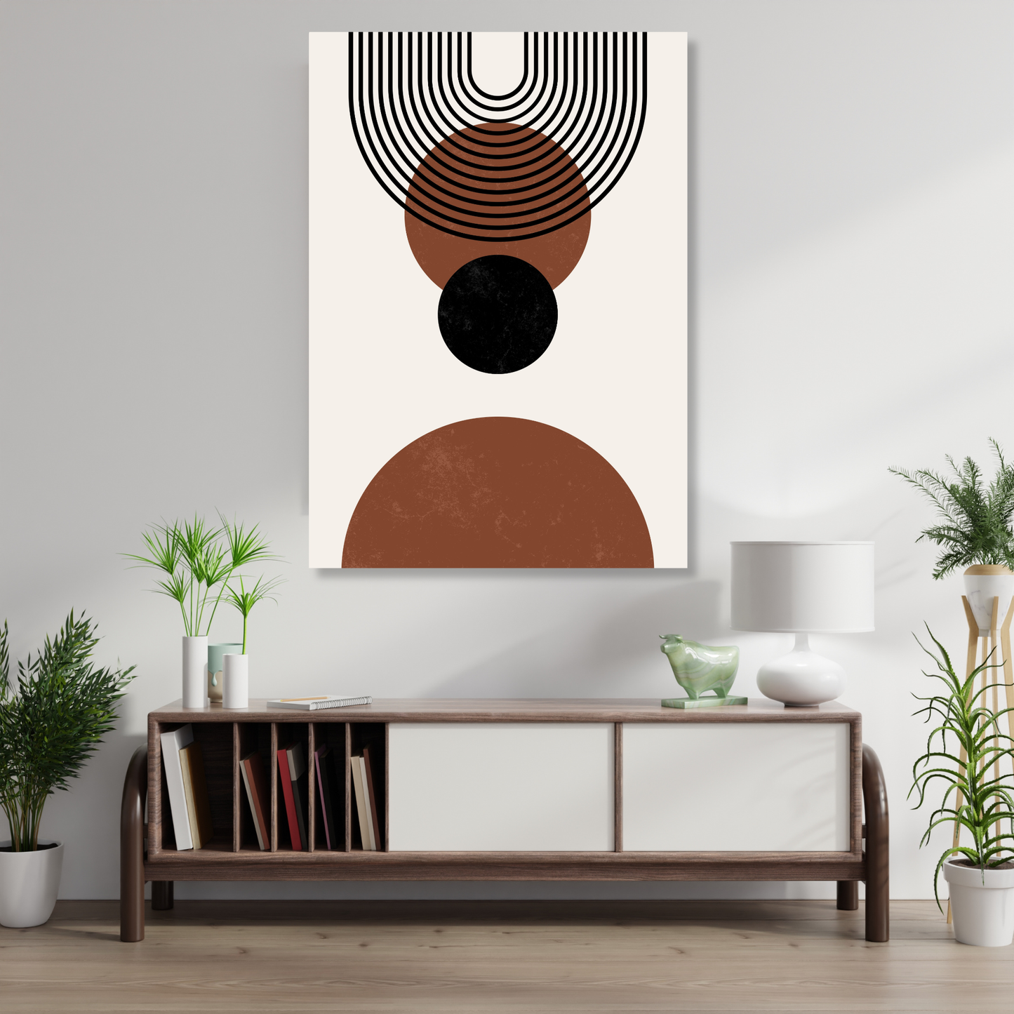 Wild Moon Energy Boho Wall Art Canvas Print
