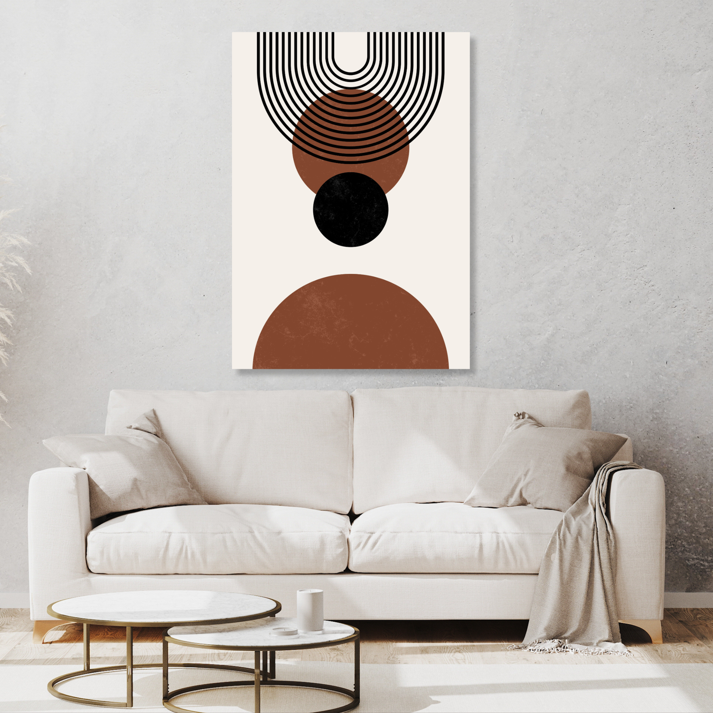 Wild Moon Energy Boho Wall Art Canvas Print