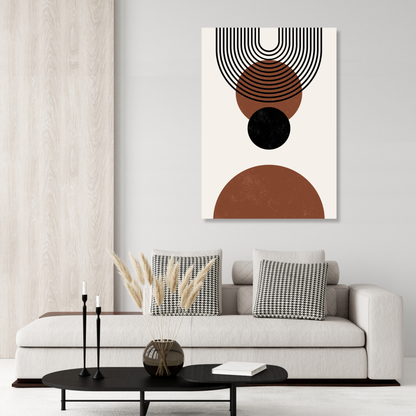 Wild Moon Energy Boho Wall Art Canvas Print