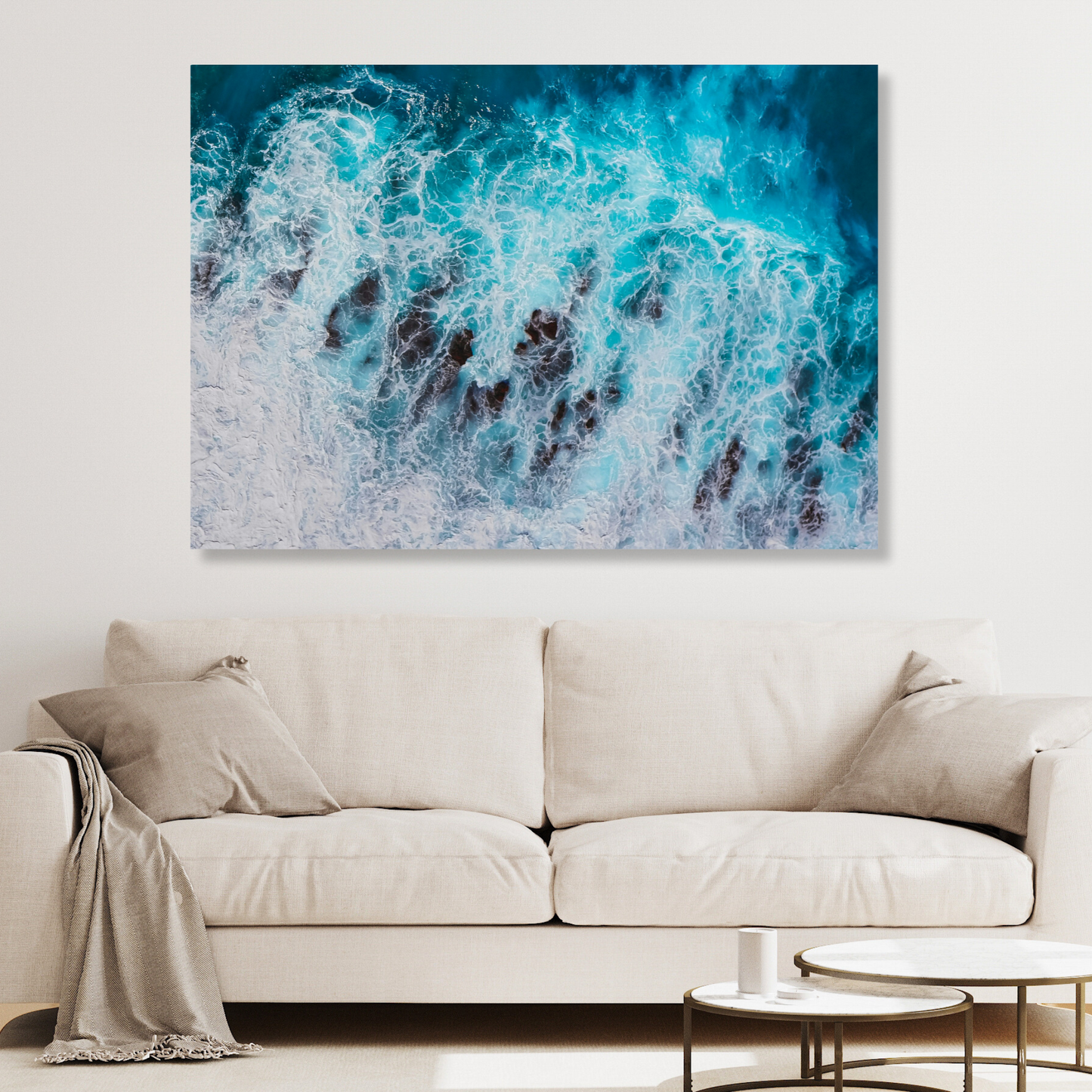Wild Ocean Wall Art Canvas Print