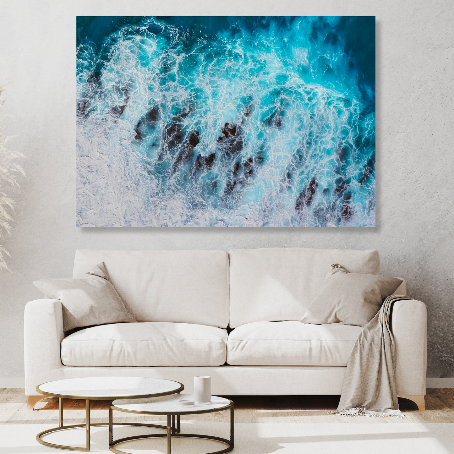 Wild Ocean Wall Art Canvas Print