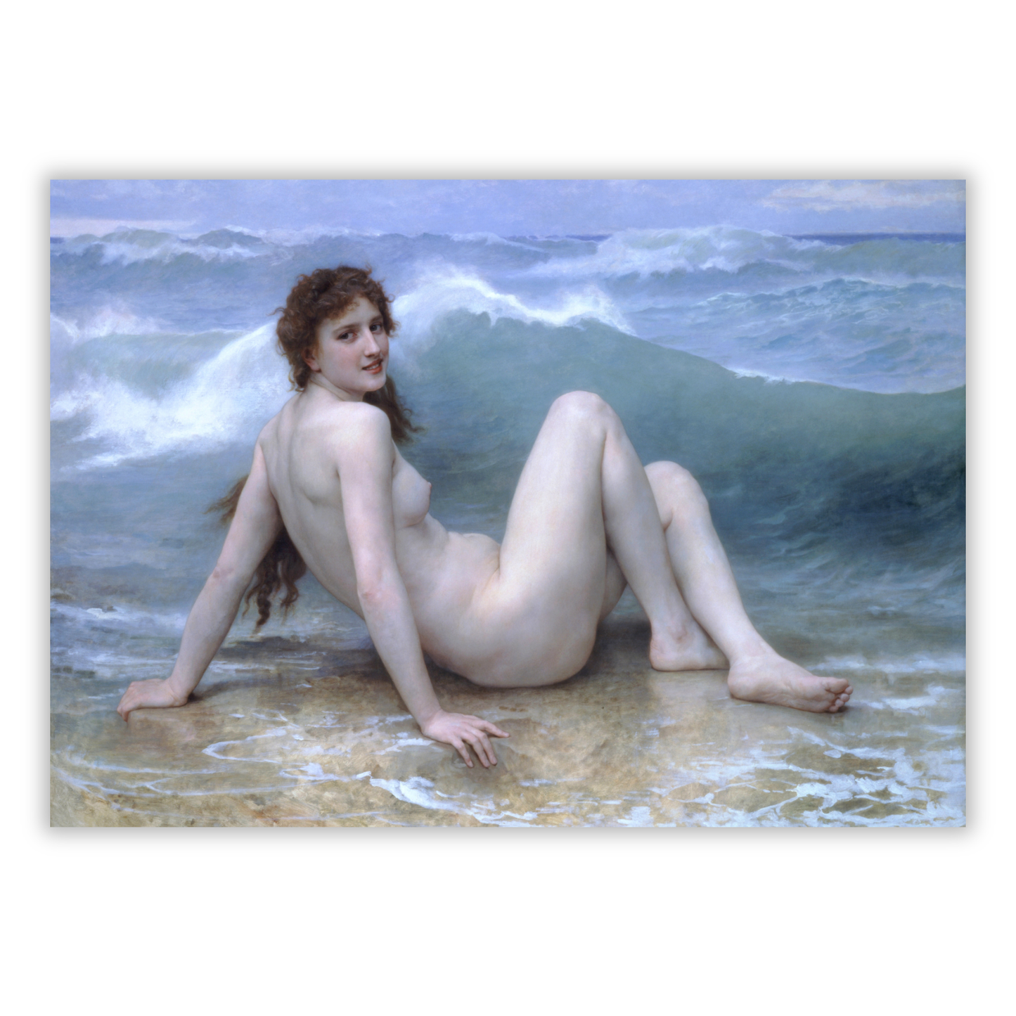 William-Adolphe Bouguereau - The Wave Wall Art Canvas Print