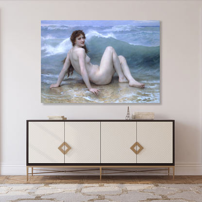 William-Adolphe Bouguereau - The Wave Wall Art Canvas Print