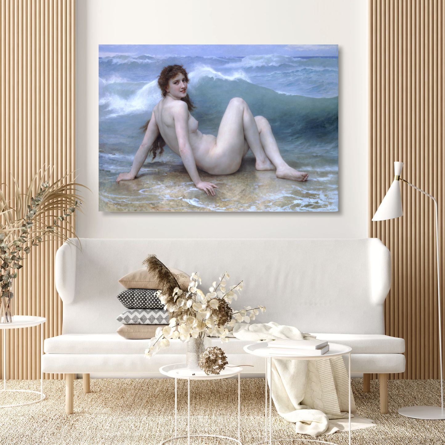 William-Adolphe Bouguereau - The Wave Wall Art Canvas Print