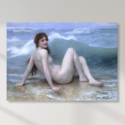 William-Adolphe Bouguereau - The Wave Wall Art Canvas Print