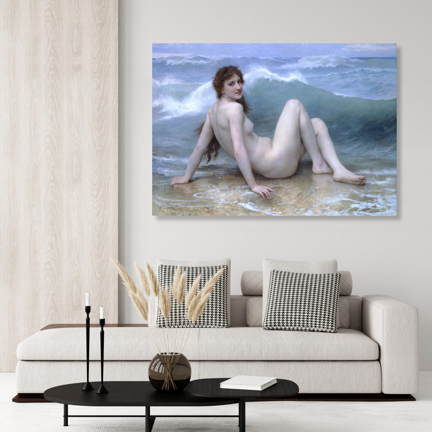 William-Adolphe Bouguereau - The Wave Wall Art Canvas Print