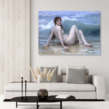 William-Adolphe Bouguereau - The Wave Wall Art Canvas Print