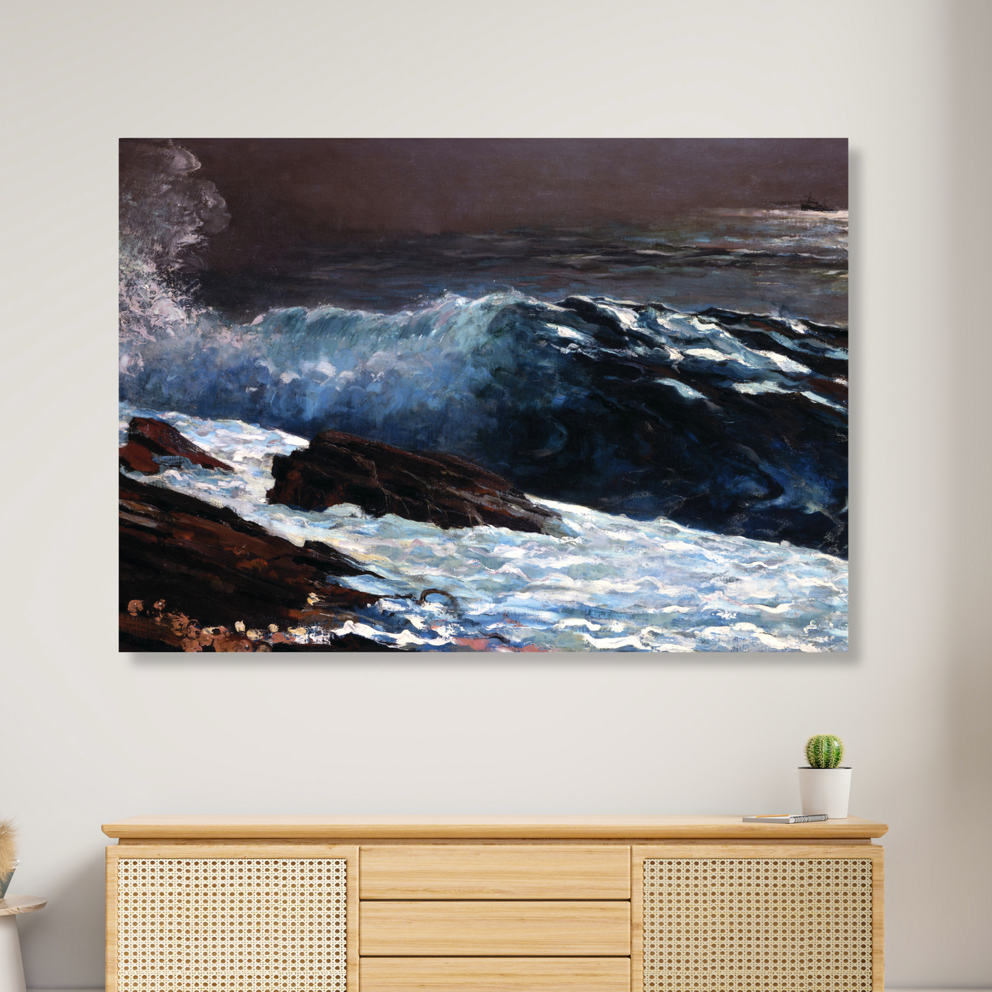 Winslow Homer - Sunlight on the Coast Wall Art Canvas Print
