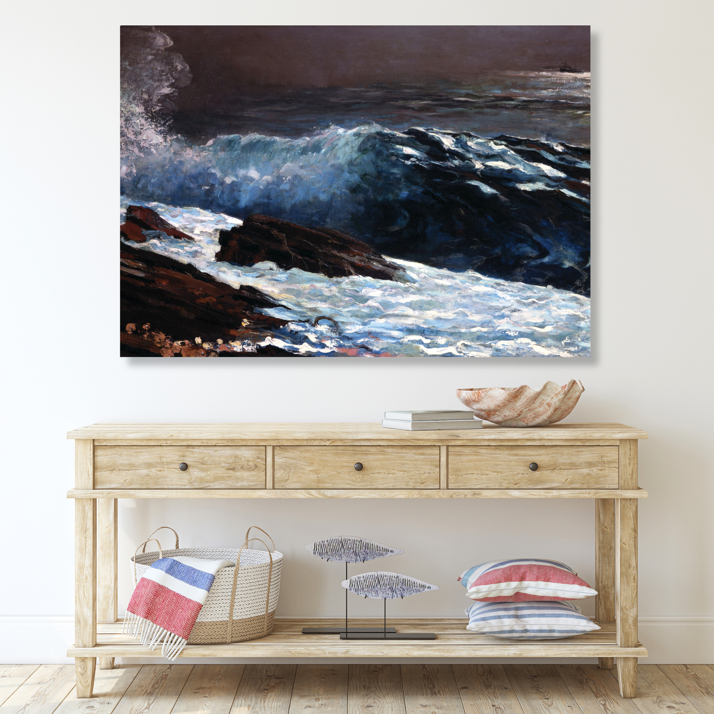 Winslow Homer - Sunlight on the Coast Wall Art Canvas Print