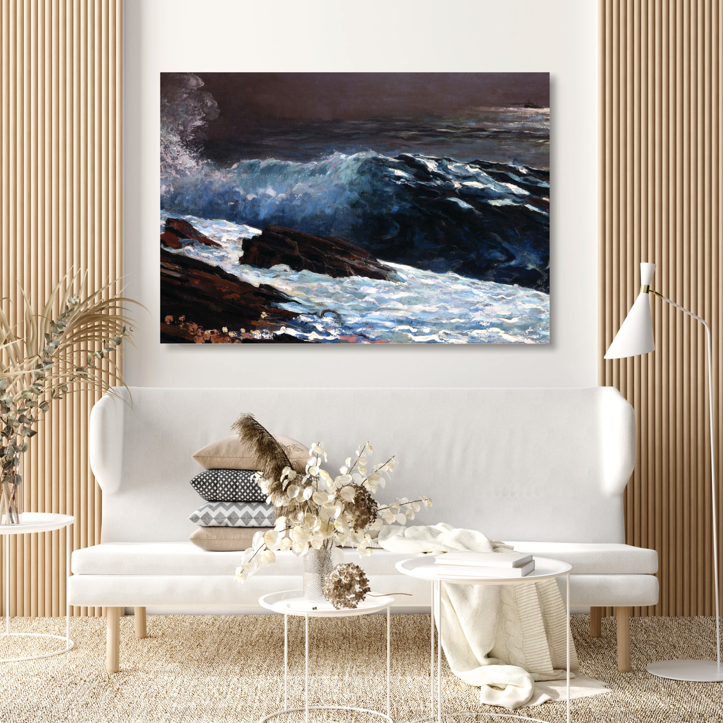Winslow Homer - Sunlight on the Coast Wall Art Canvas Print