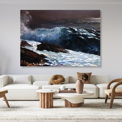 Winslow Homer - Sunlight on the Coast Wall Art Canvas Print