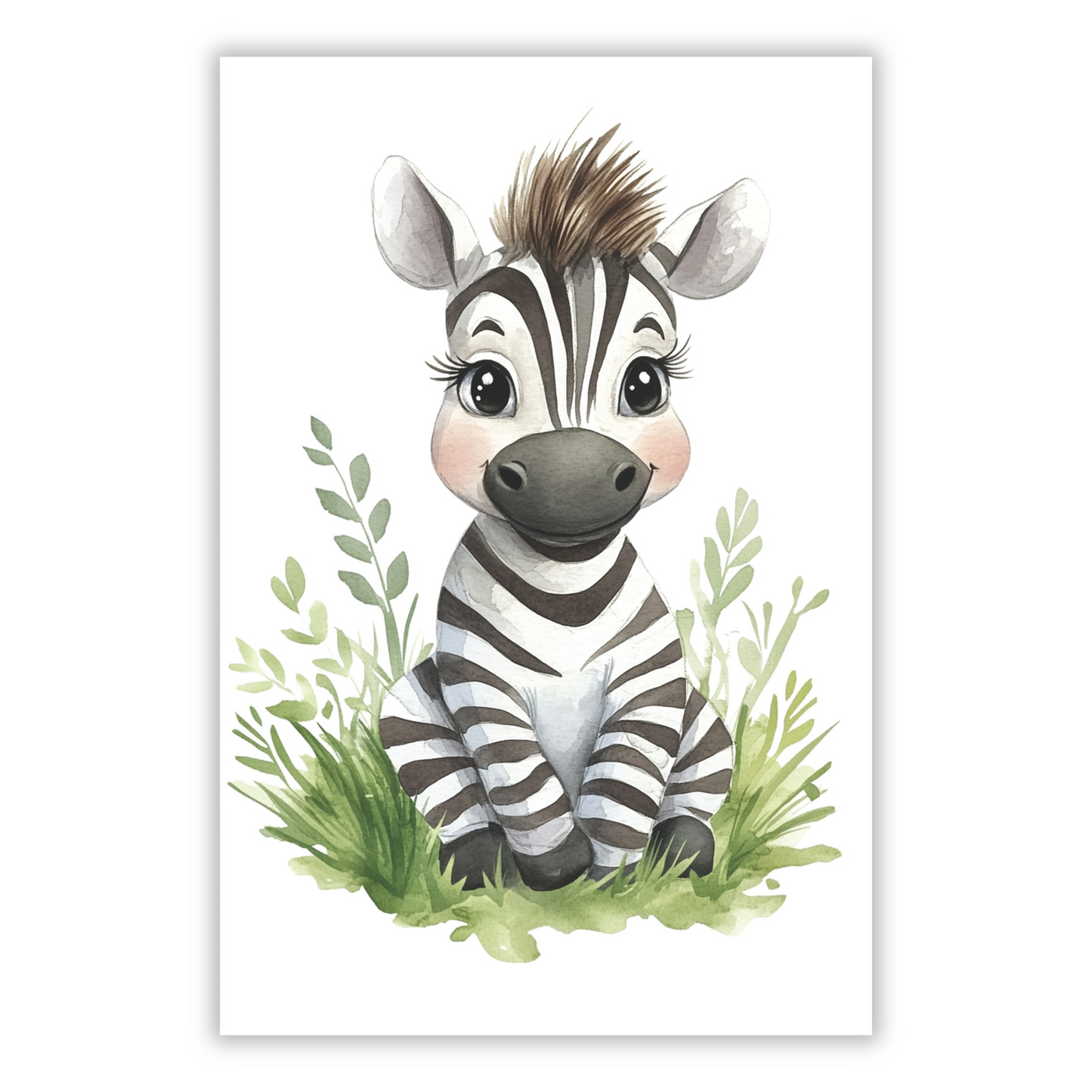 Zella Zebra Canvas Wall Art Print