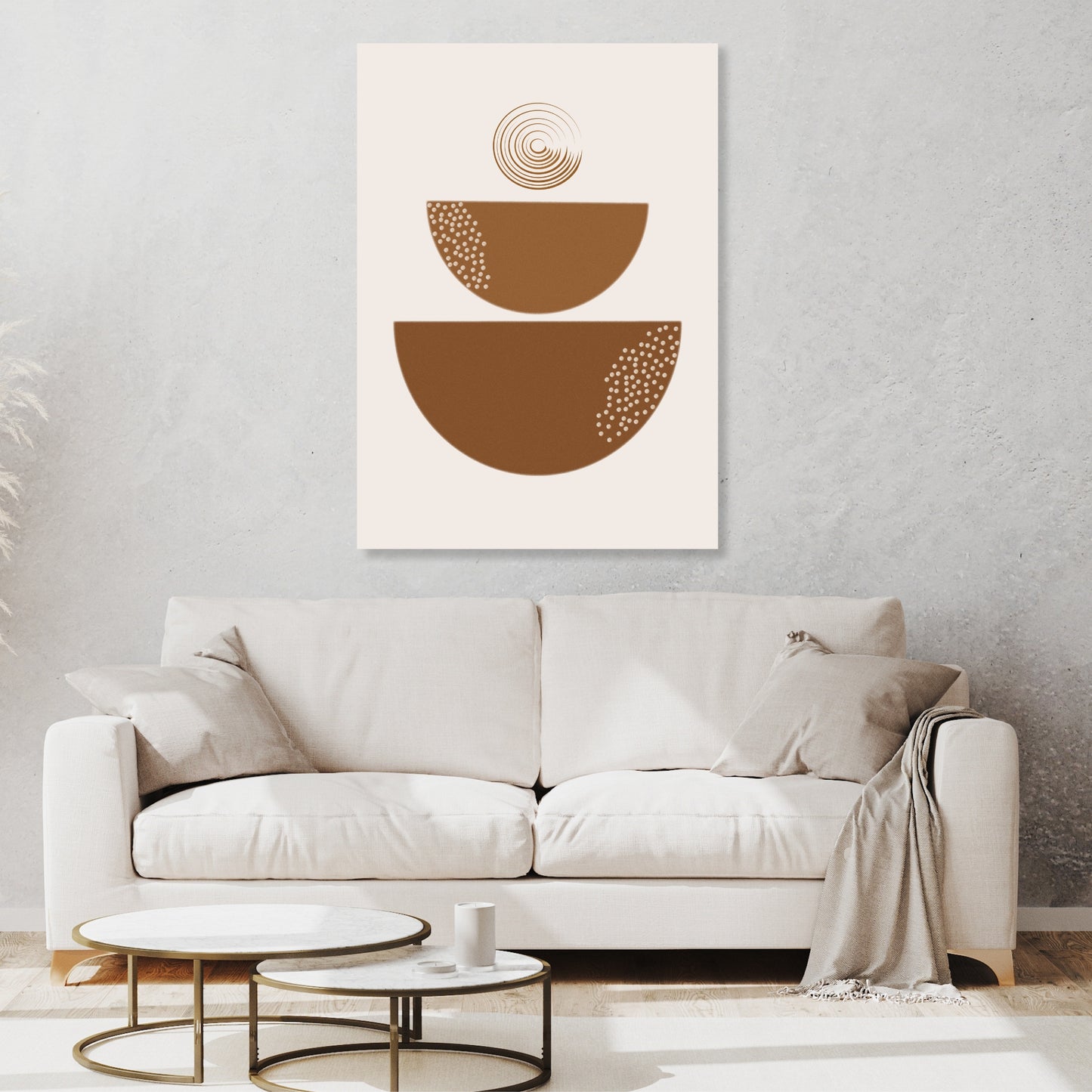 Zen Rust Boho Wall Art Canvas Print