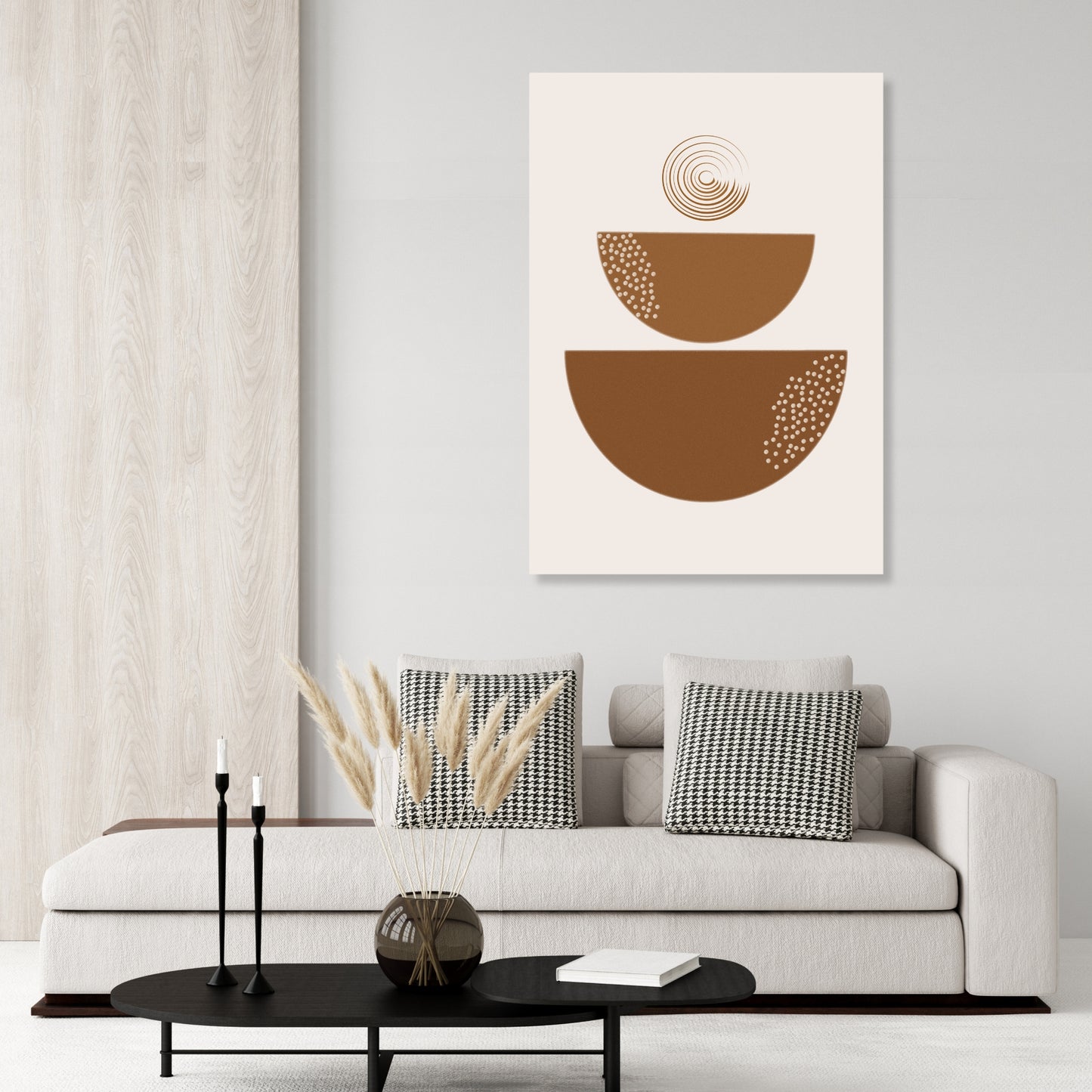 Zen Rust Boho Wall Art Canvas Print