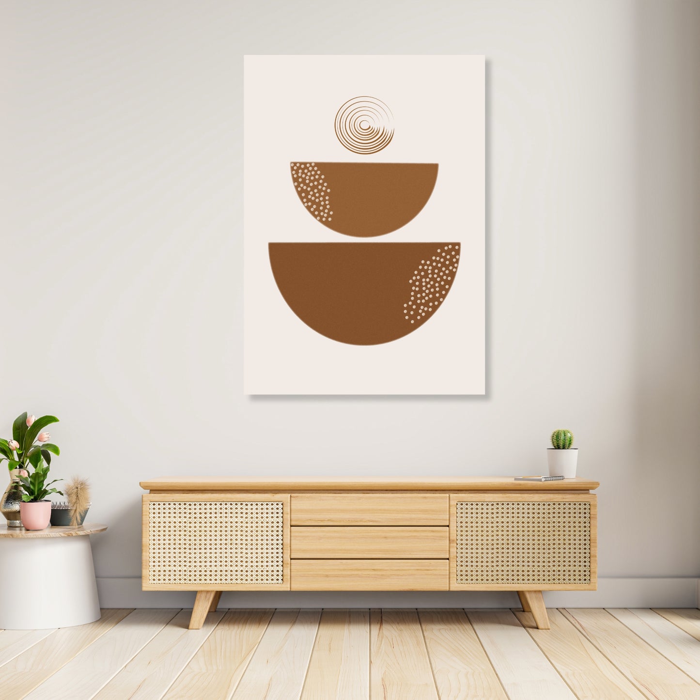 Zen Rust Boho Wall Art Canvas Print