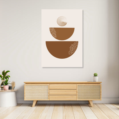 Zen Rust Boho Wall Art Canvas Print