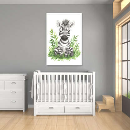 Zoe Zebra Canvas Wall Art Print